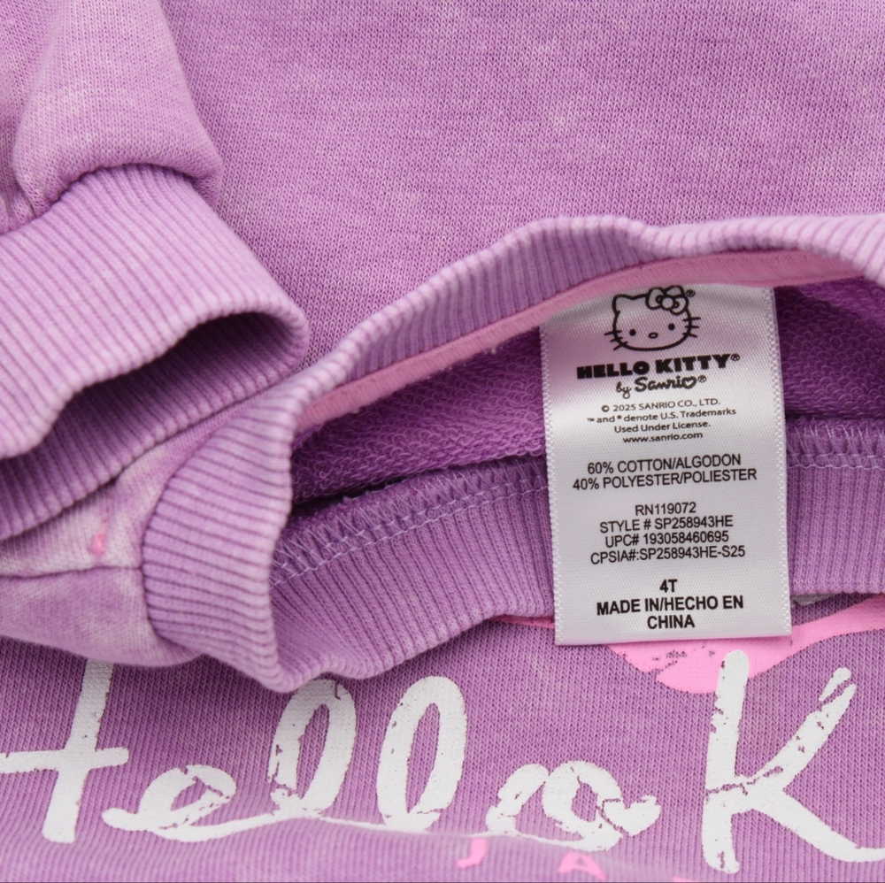 Hello Kitty Girls Vintage Crewneck Sweatshirt – Size 4T - Picture 2 of 4